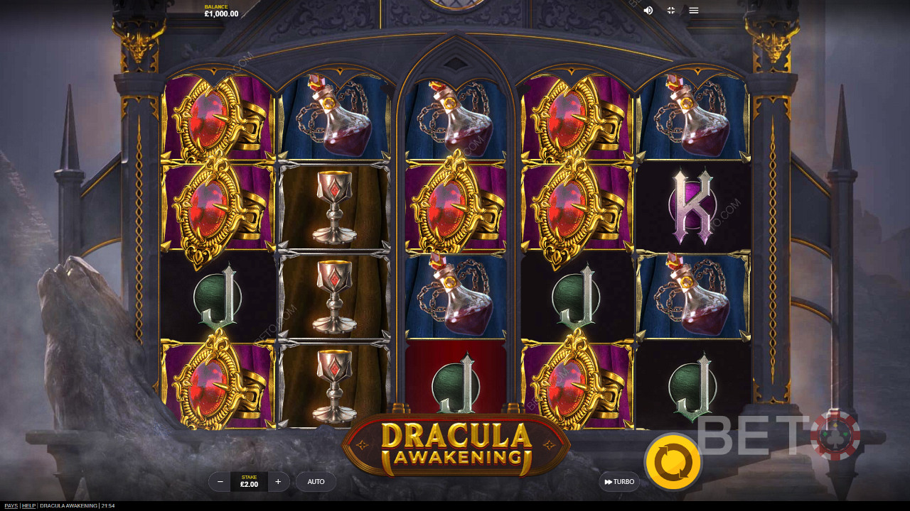 Уживајте у прелепим симболима и темама у Dracula Awakening слот машини