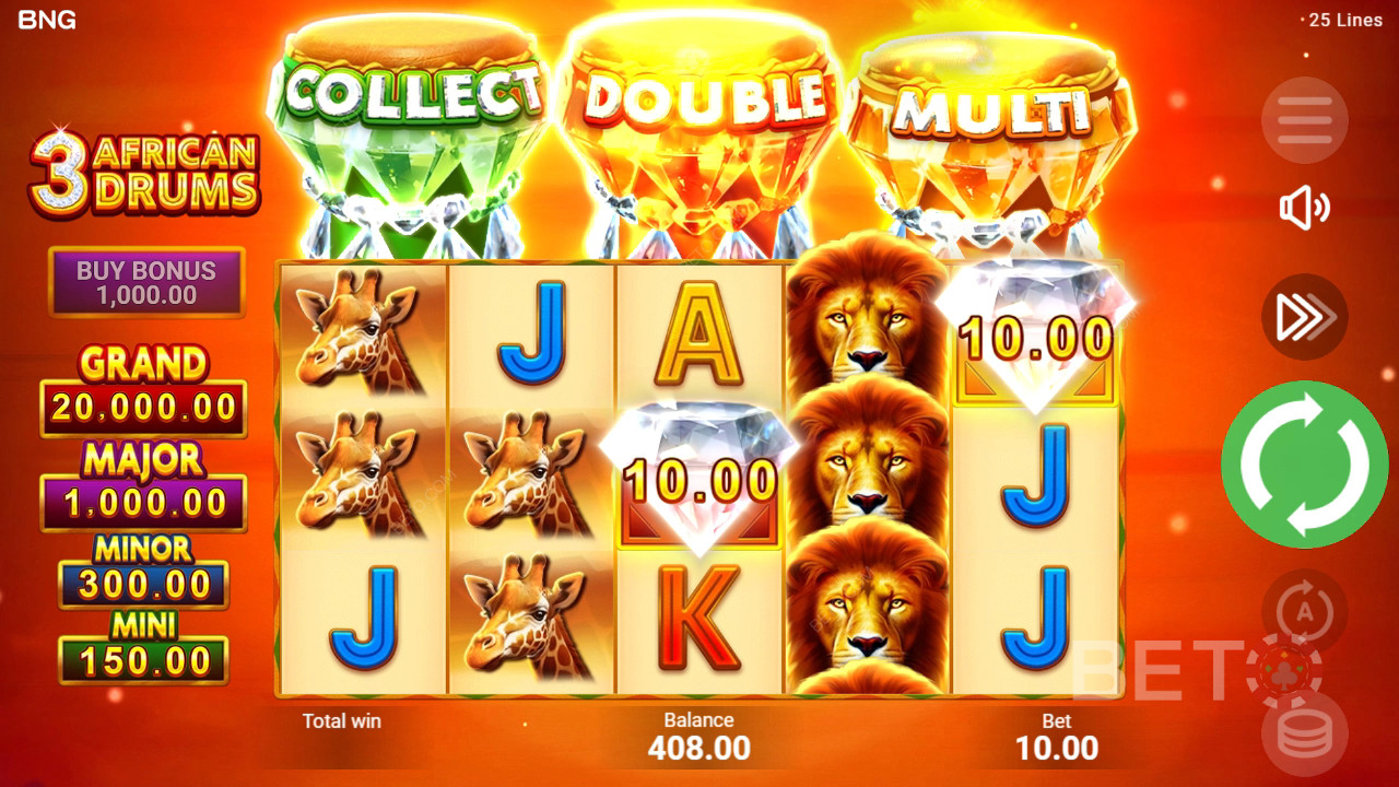 Рецензија 3 афричких бубњева од стране BETO Slots
