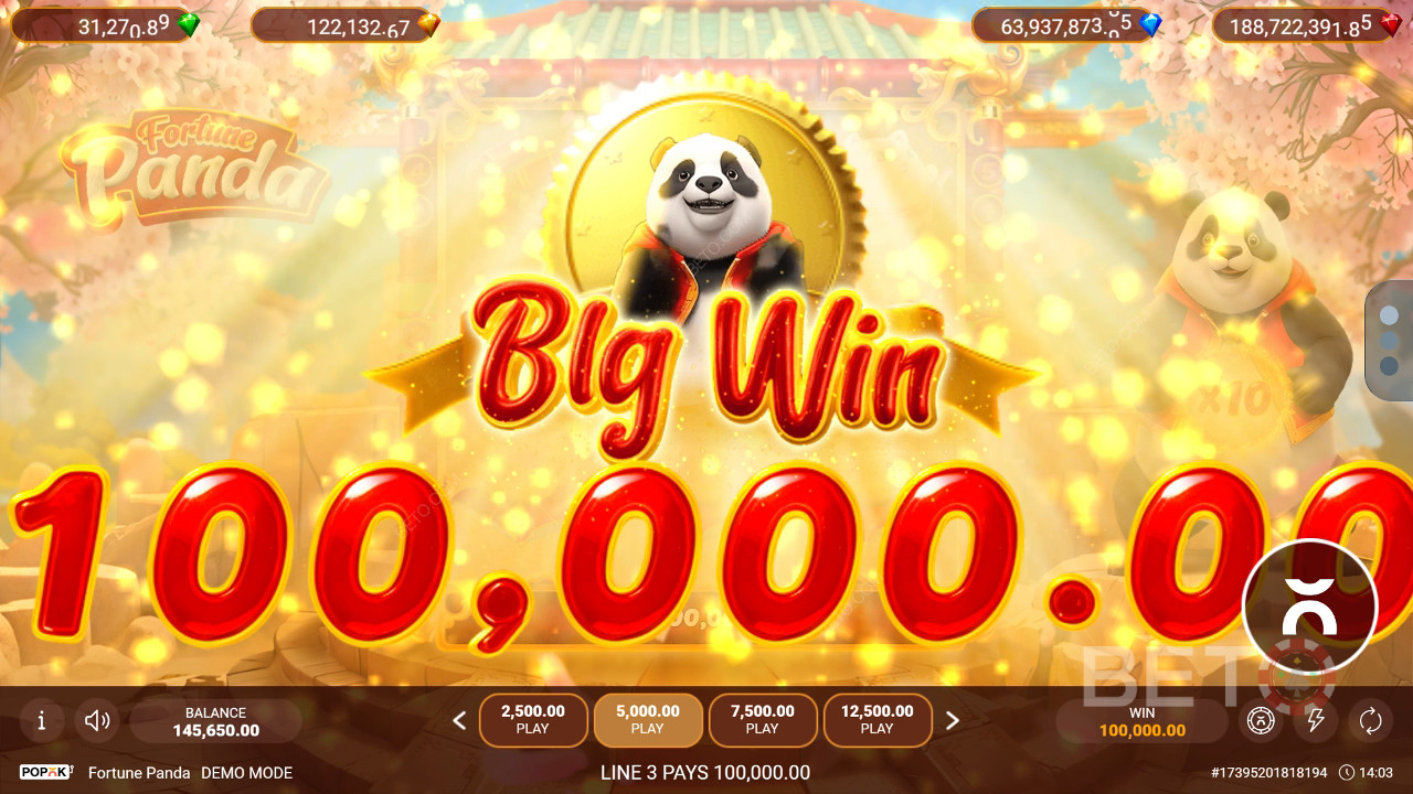 Освојите 2.500 пута више од своје опкладе у онлајн слоту Fortune Panda!
