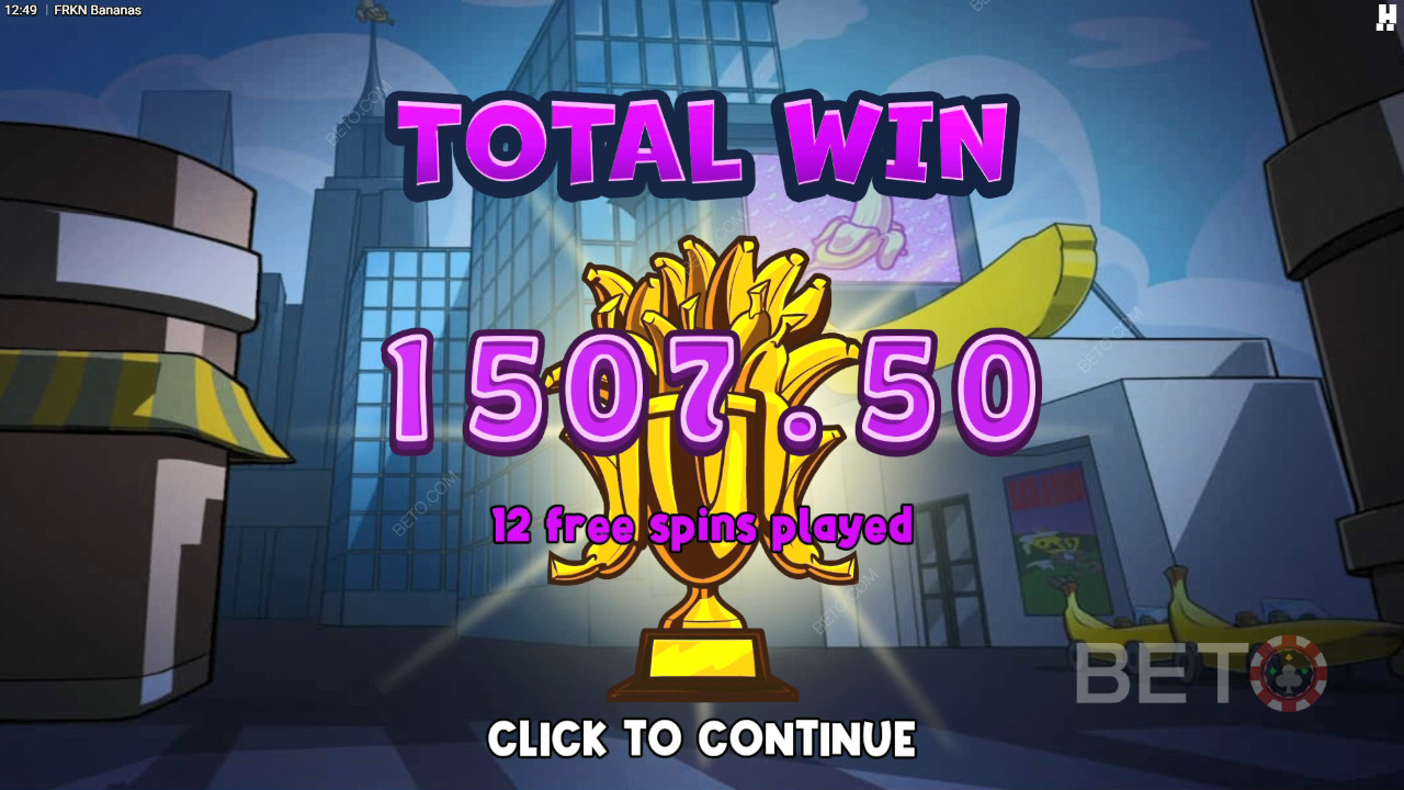 Освојите 10.000 пута више од своје опкладе на онлајн слоту FRKN Bananas!