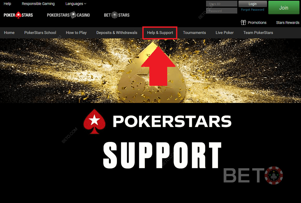 PokerStars казино корисничка подршка и подршка