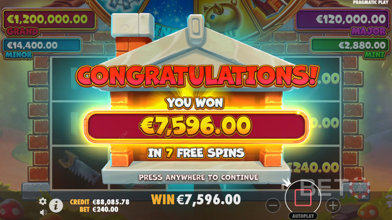 Освојите 10.000 пута више од своје опкладе у видео слоту Brick House Bonanza!