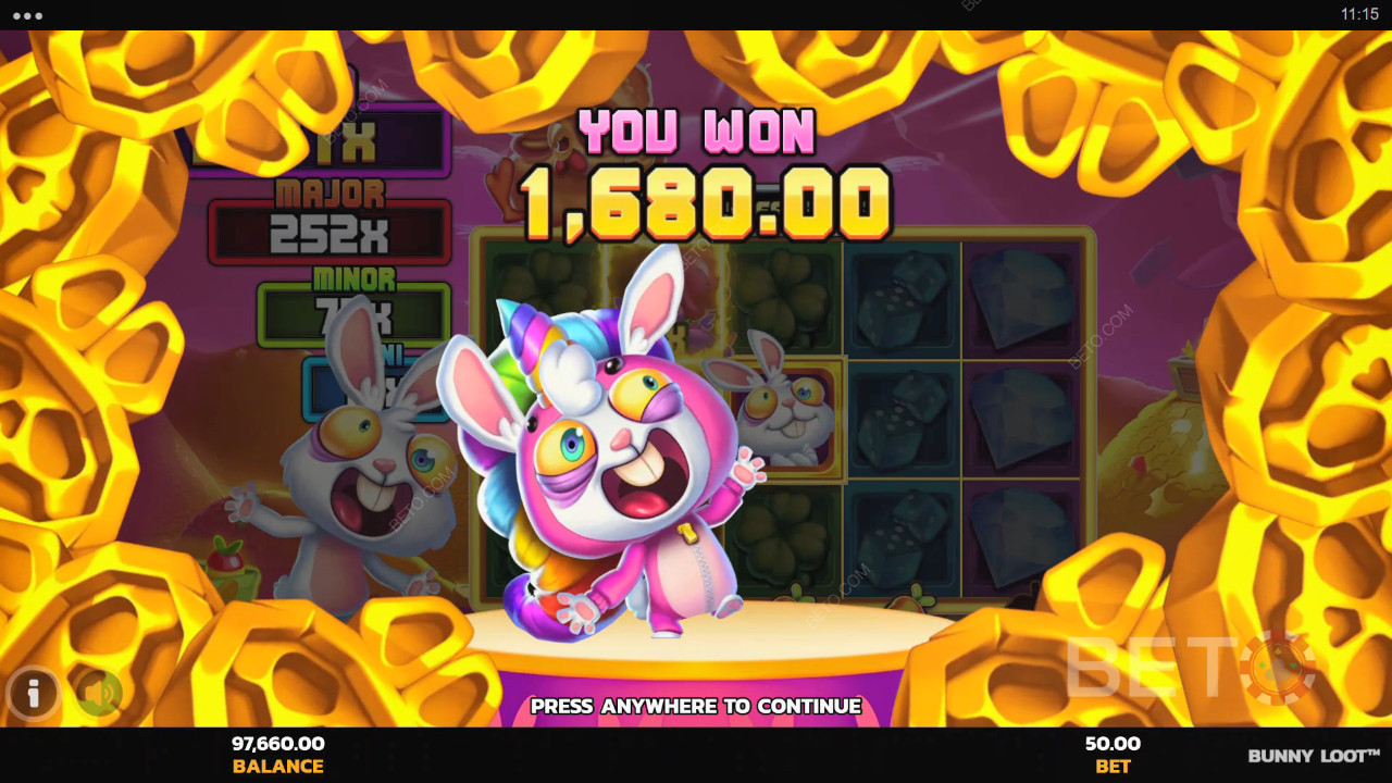 Освојите 5.000 пута више од своје опкладе у онлајн слоту Bunny Loot!