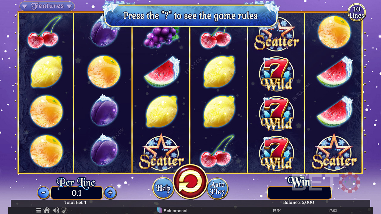 Fruits On Ice Collection 10 Lines Igraj Besplatno