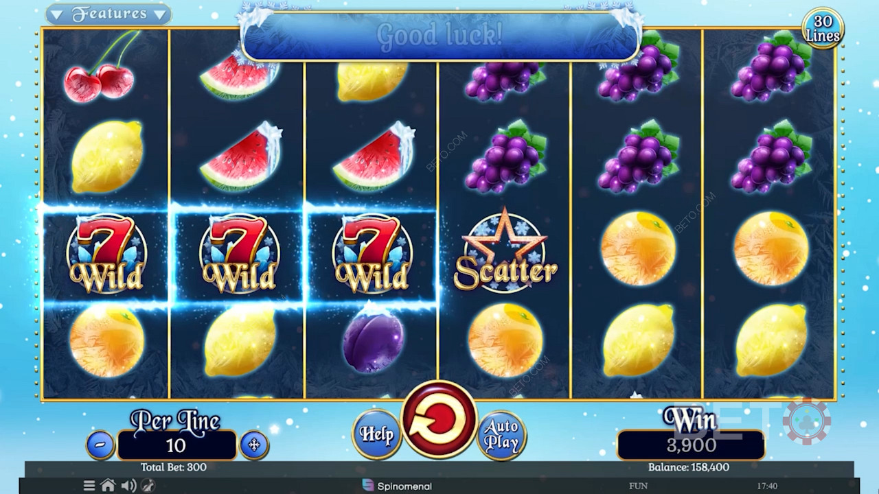 Fruits On Ice Collection 30 Lines Igraj Besplatno