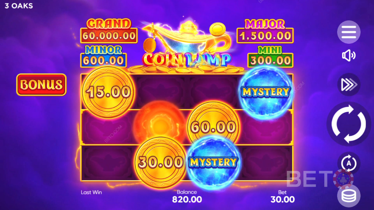 Како играти Coin Lamp у игри 3 Oaks Gaming