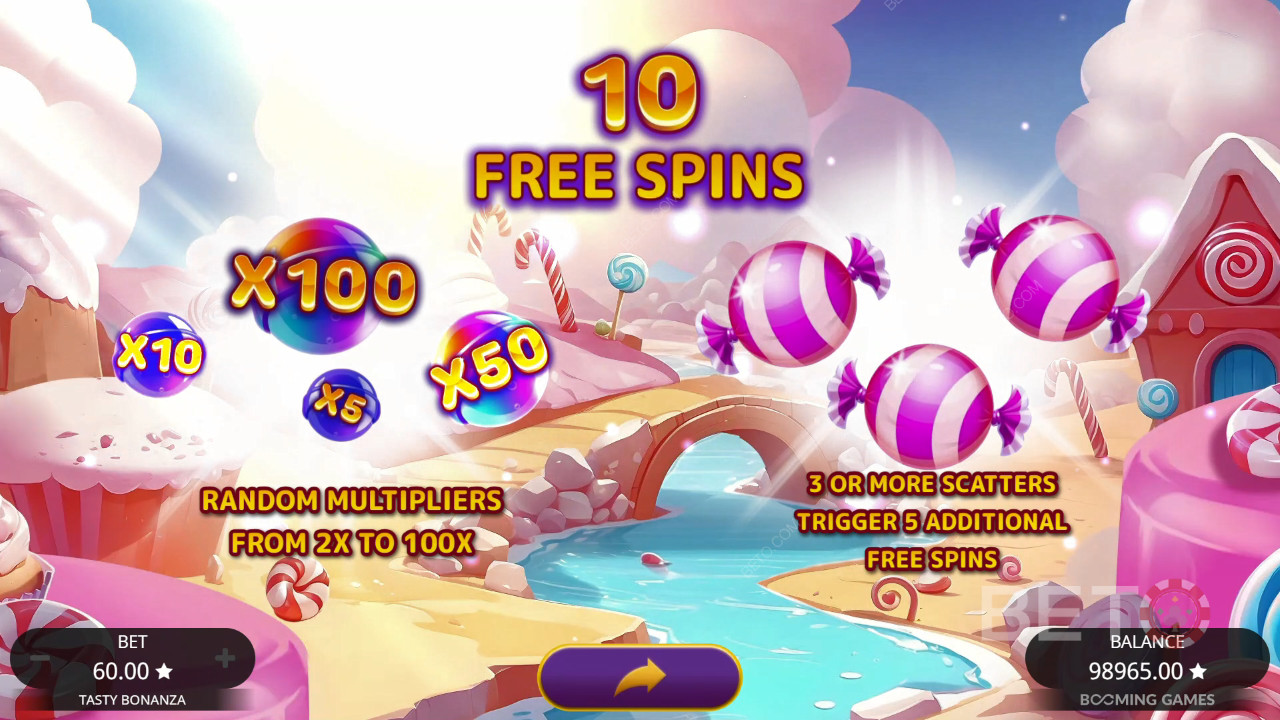 Освојите 6.500 пута више од своје опкладе на слот машини Tasty Bonanza!
