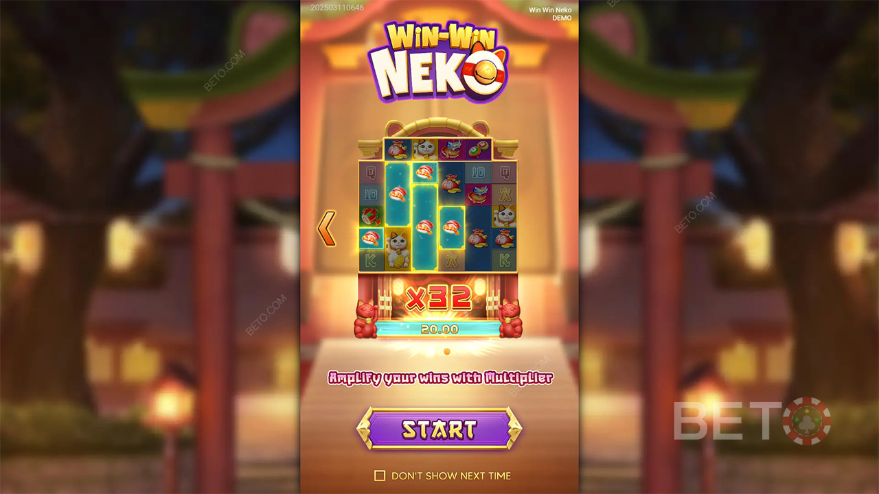 Освојите 5.000 пута више од своје опкладе у онлајн слоту Win Win Neko!