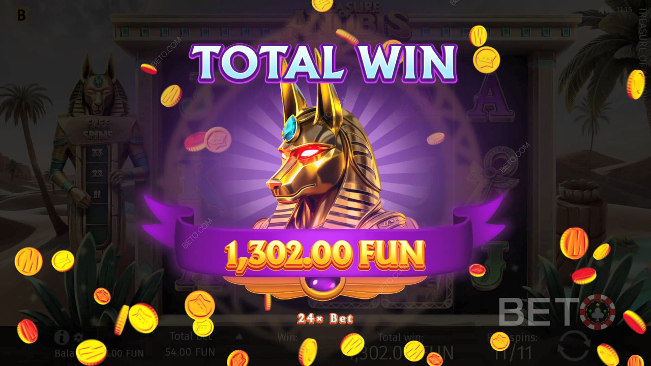 Освојите 1.939 пута више од своје опкладе у онлајн слоту Treasure of Anubis!