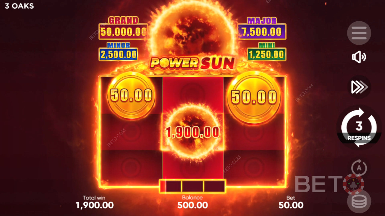 Како играти Power Sun из 3 Oaks Gaming-а