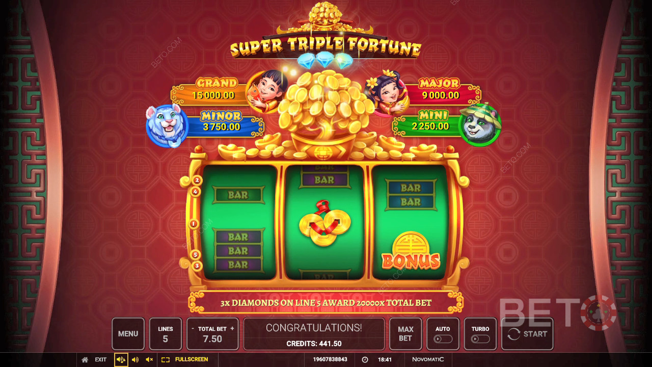 Рецензија игре Super Triple Fortune од стране BETO Slots