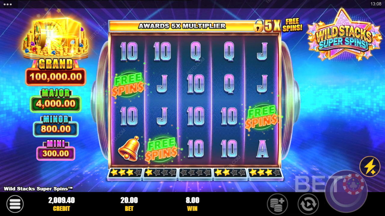 Рецензија игре Wild Stacks Super Spins од стране BETO Slots