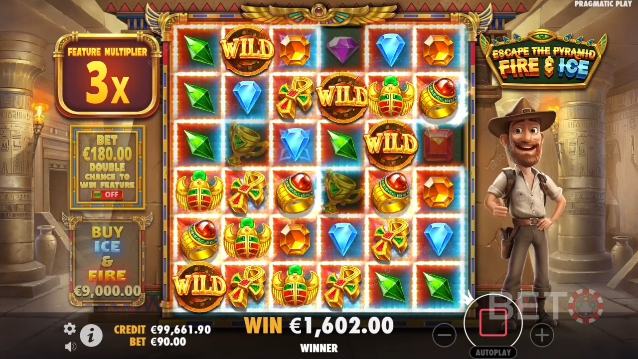 Рецензија игре Escape the Pyramid Fire & Ice од стране BETO Slots