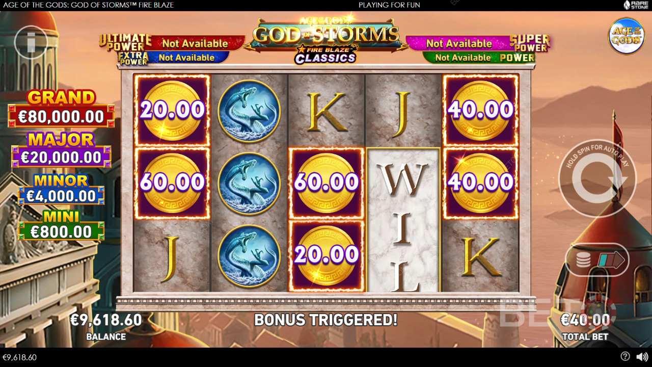 Рецензија игре Age of the Gods: God of Storms Fire Blaze од стране BETO Slots