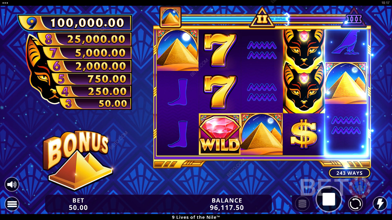 Рецензија игре 9 Lives of the Nile од стране BETO Slots