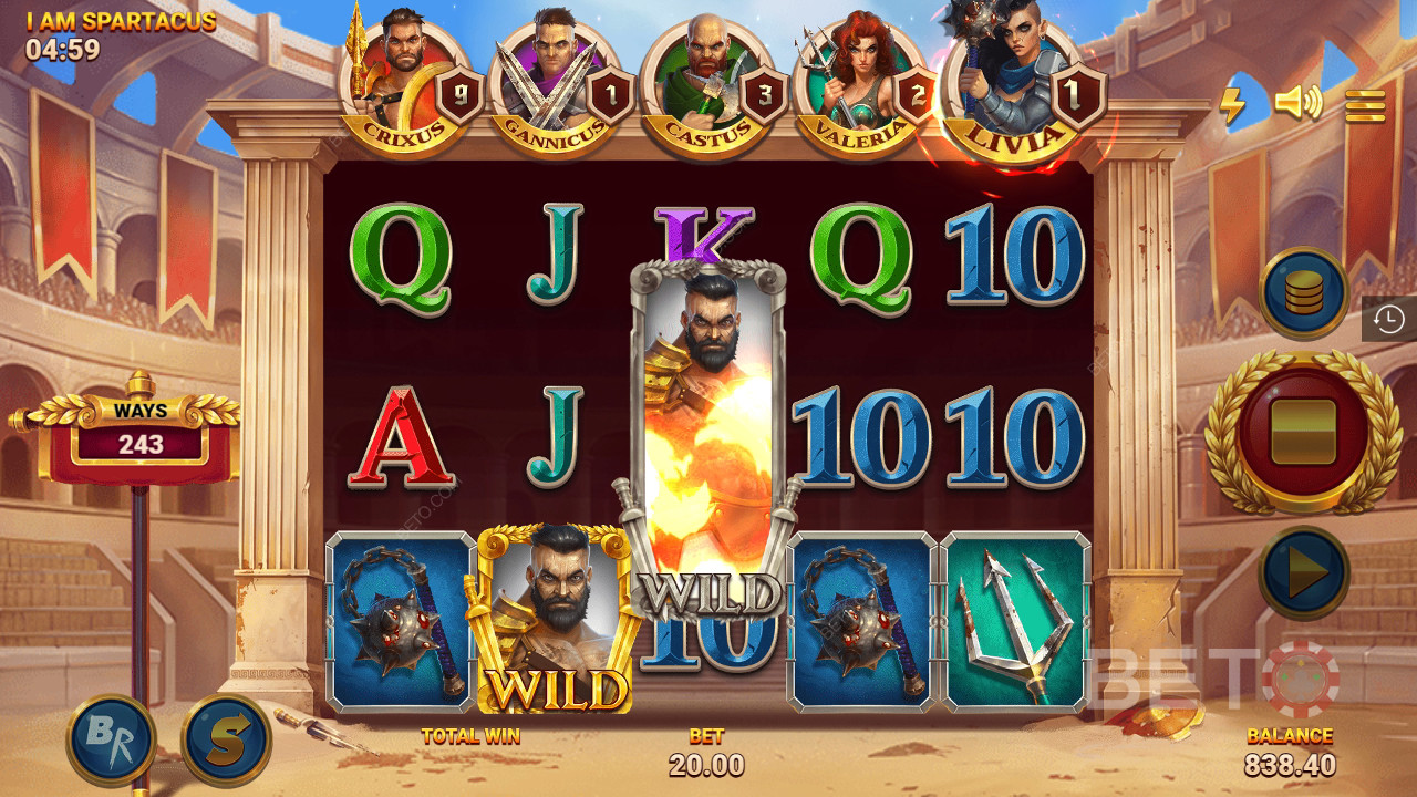 Рецензија игре Ја сам Спартакус од стране BETO Slots