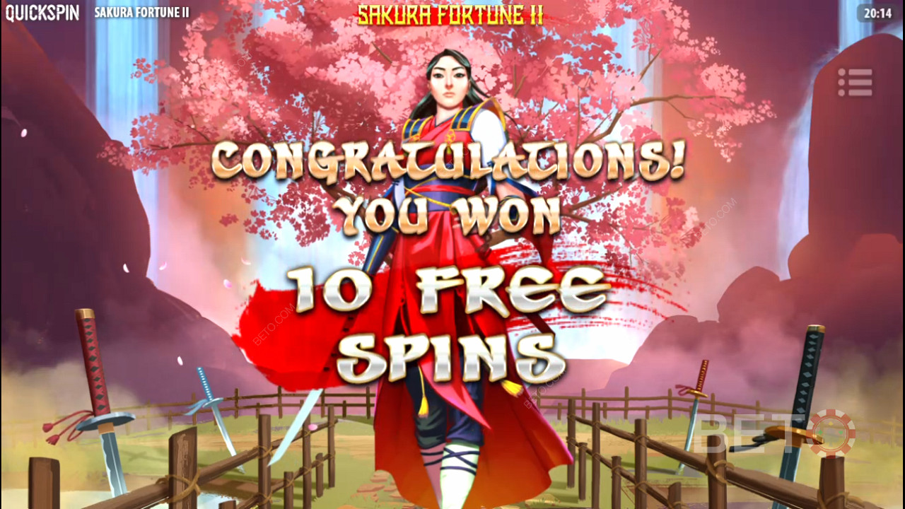 Бесплатни спинови су најузбудљивија карактеристика Sakura Fortune 2 слота