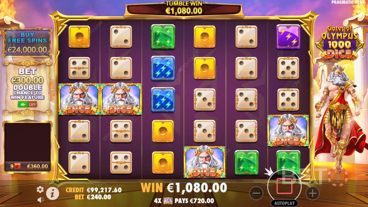 Рецензија коцкица Gates of Olympus 1000 од стране BETO Slots