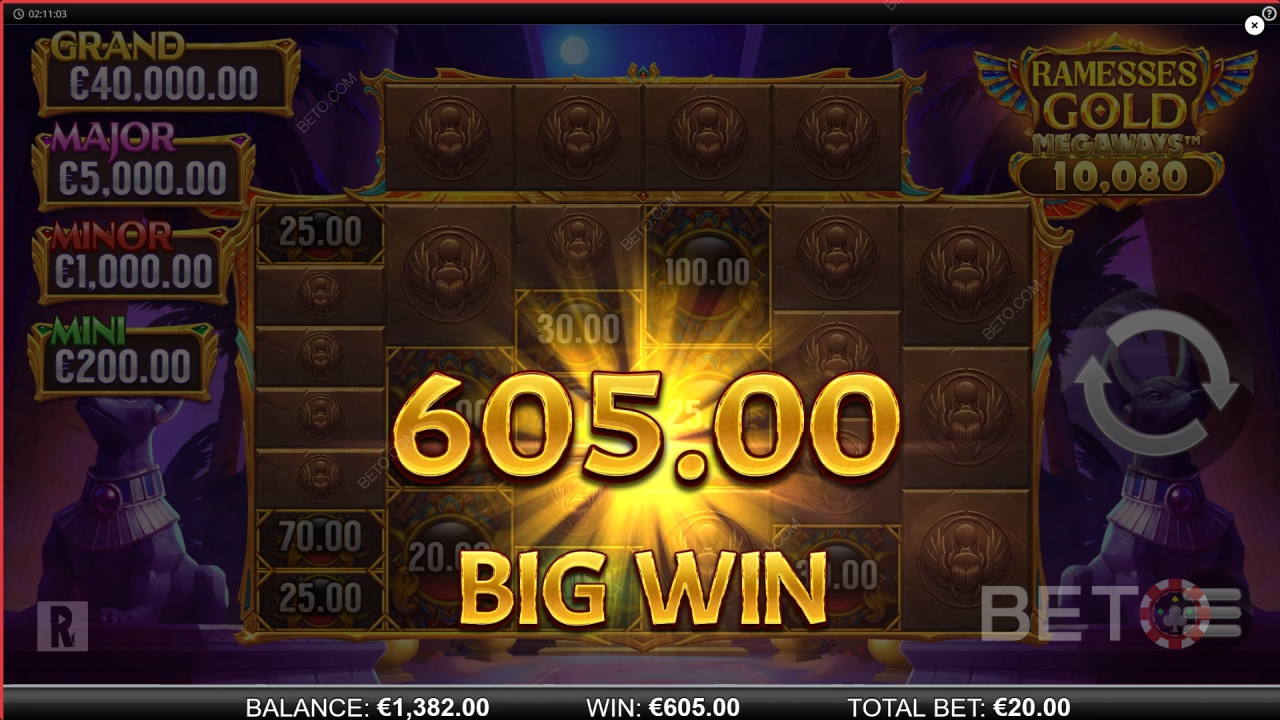 Рецензија Ramesses Gold Megaways од стране BETO Slots