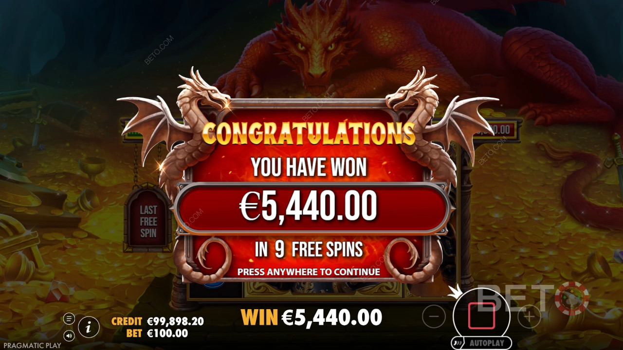 Освојите 15.000 пута више од своје опкладе у онлајн слоту Sleeping Dragon!