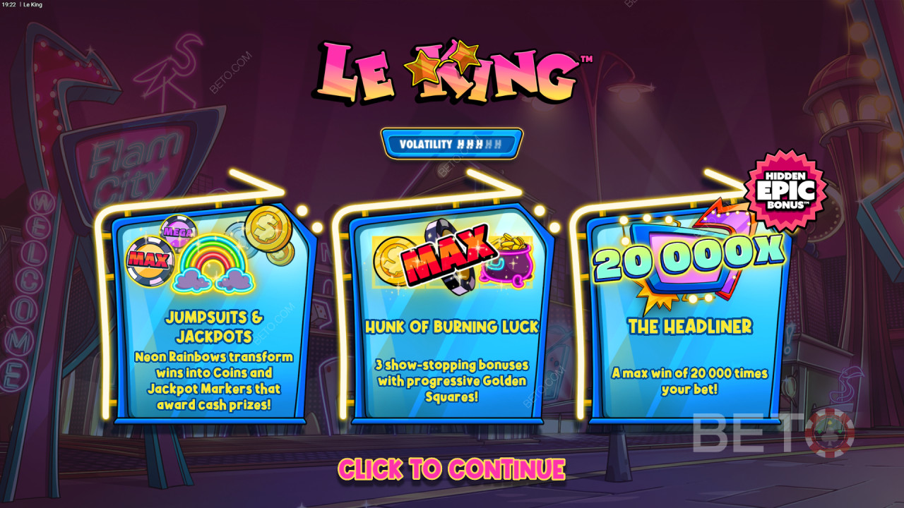 Освојите 20.000 пута више од своје опкладе у онлајн слот игри Le King!