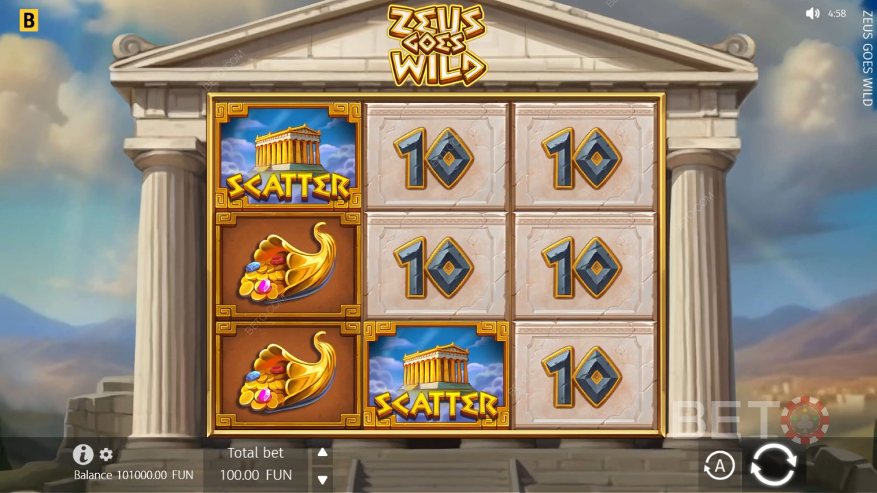 Како се игра BGAMING -ова игра Zeus Goes Wild