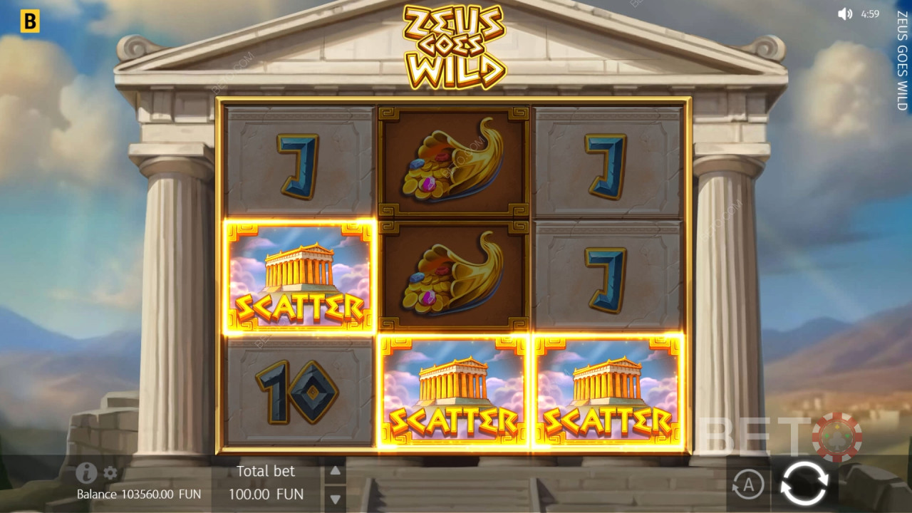 Рецензија игре Zeus Goes Wild од стране BETO Slots