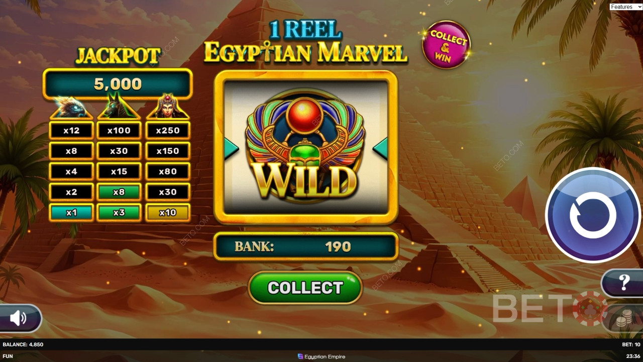 Бонус карактеристике објашњене у 1 колуту - Egyptian Marvel од Spinomenal а