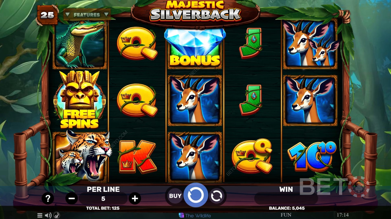 Како се игра Spinomenal -ов Majestic Silverback