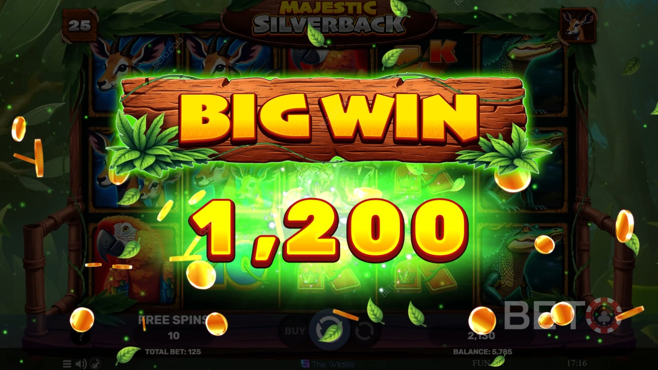 Освојите 500 пута више од своје опкладе у онлајн слот игри Majestic Silverback!