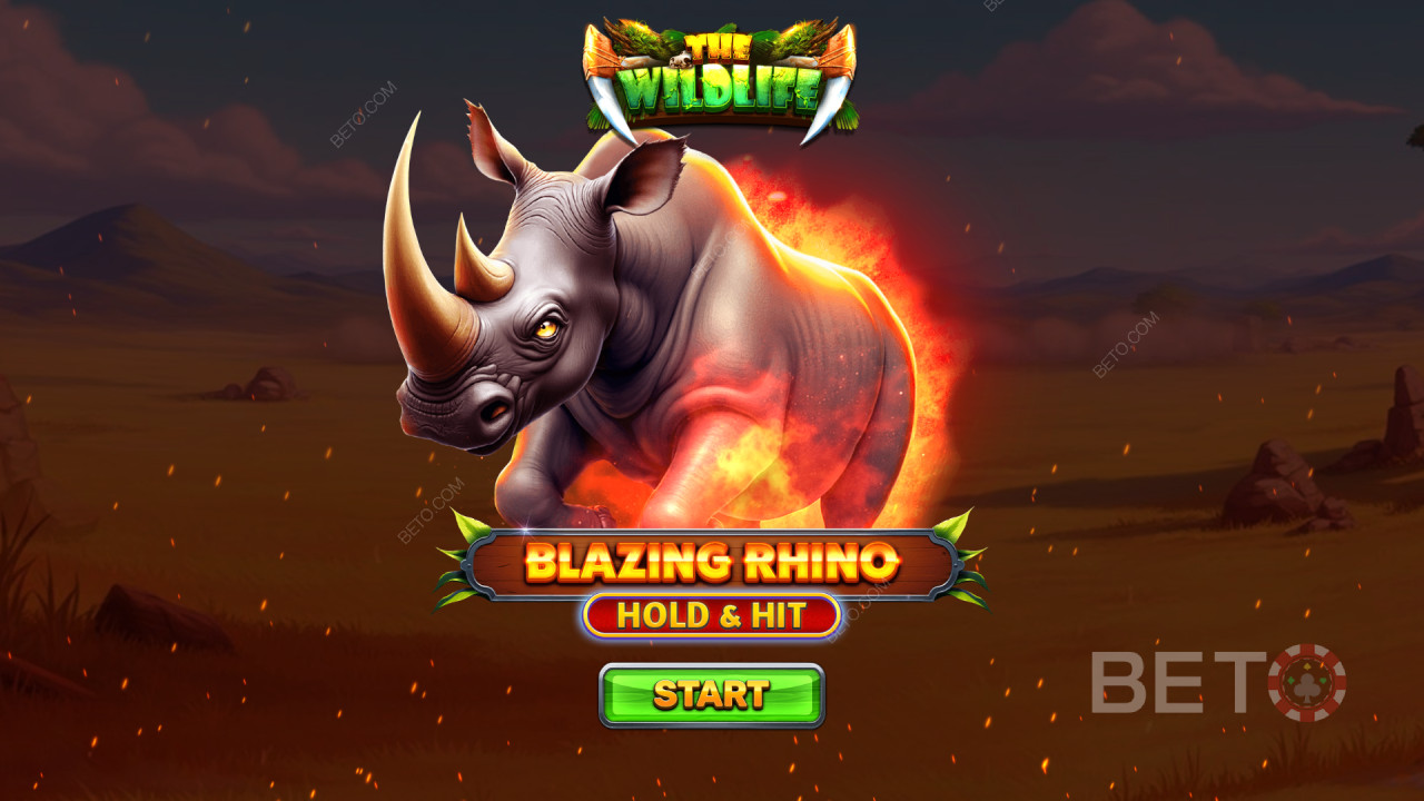 Како се игра Spinomenal -ов Blazing Rhino Hold & Hit