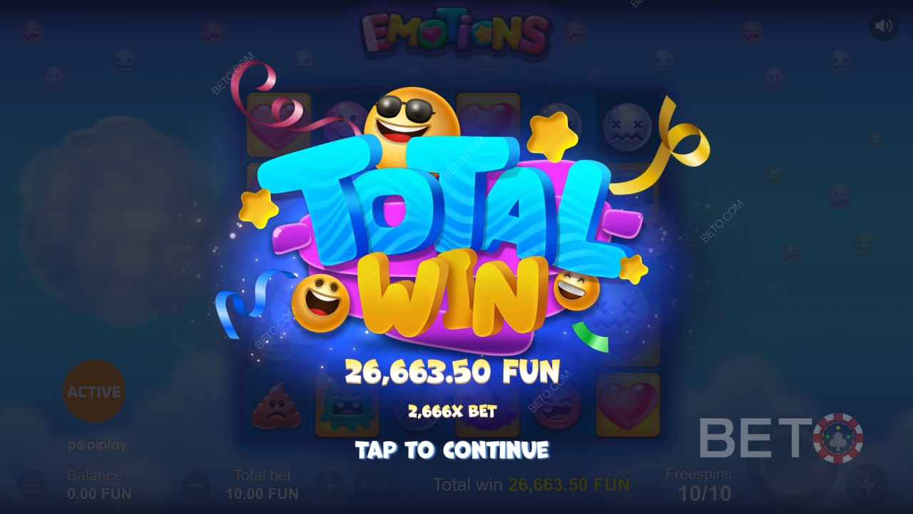 Освојите 15.000 пута више од своје опкладе у онлајн слоту Emotions!