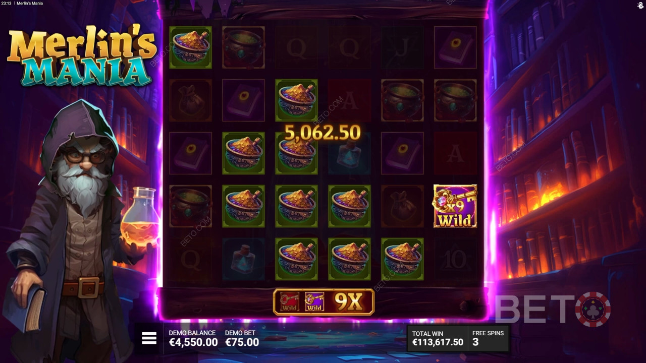 Бонус функције објашњене у игри Merlin