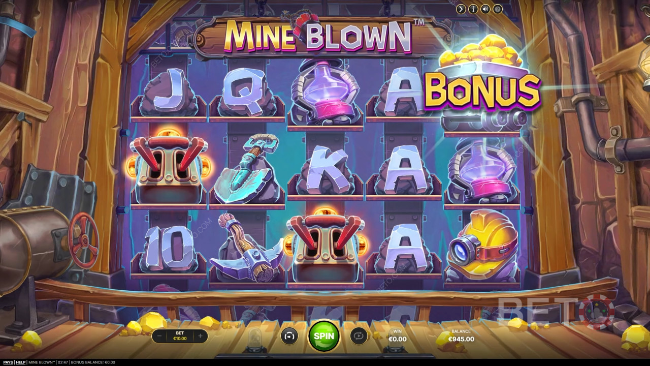 Рецензија игре Mine Blown од стране BETO Slots