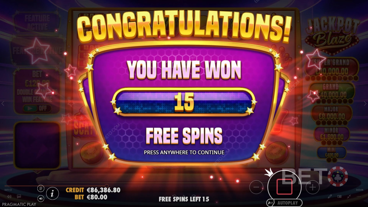 Освојите 5.000 пута више од своје опкладе у слоту Jackpot Blaze!