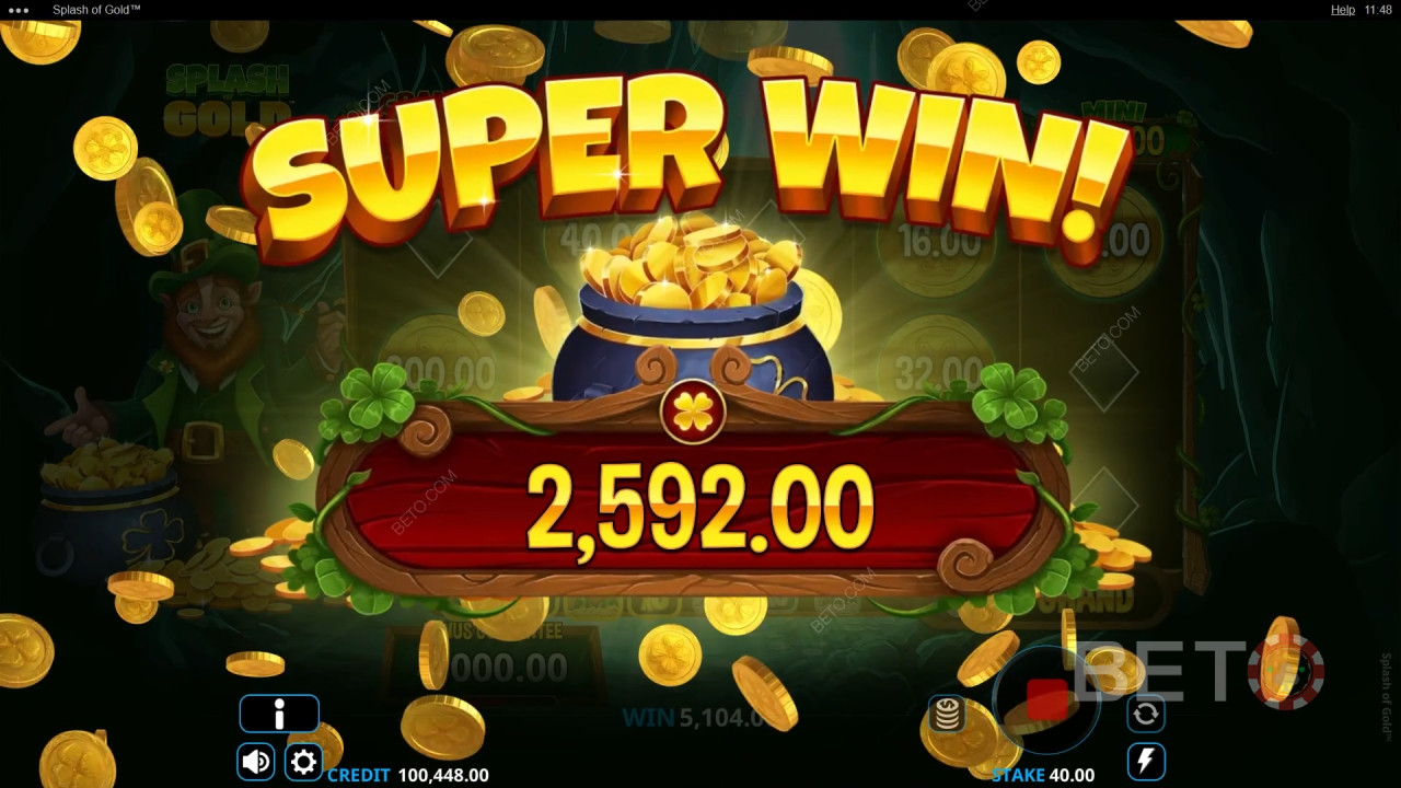 Освојите 6.000 пута више од своје опкладе у онлајн слоту Splash of Gold!