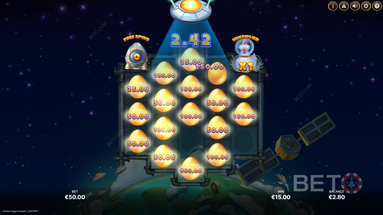 Рецензија игре Golden Egg Invaders од стране BETO Slots