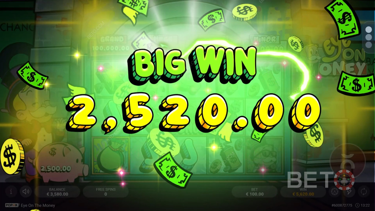 Освојите 2.500 пута више од своје опкладе у онлајн слоту Eye on the Money!