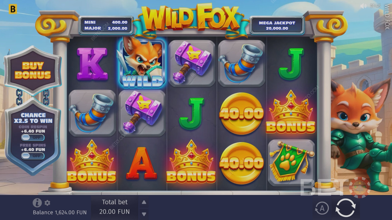 Рецензија игре Wild Fox од стране BETO Slots