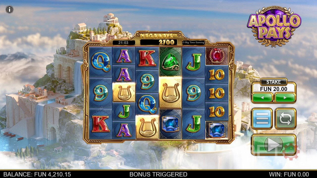 Apollo Pays Megaways Igraj Besplatno