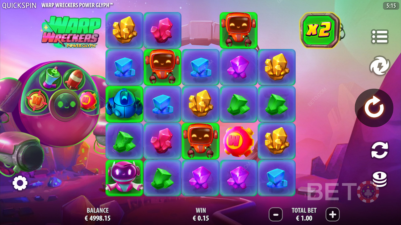 Warp Wreckers Power Glyph Igraj Besplatno