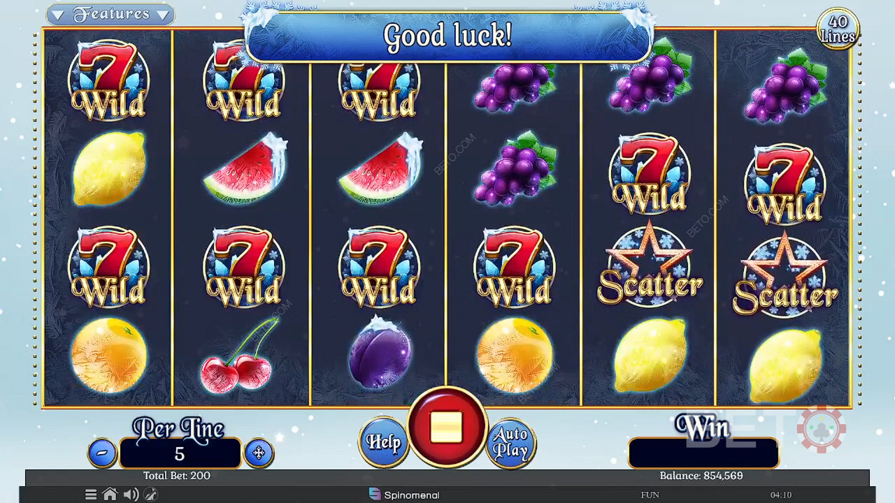 Fruits On Ice Collection 40 Lines Igraj Besplatno