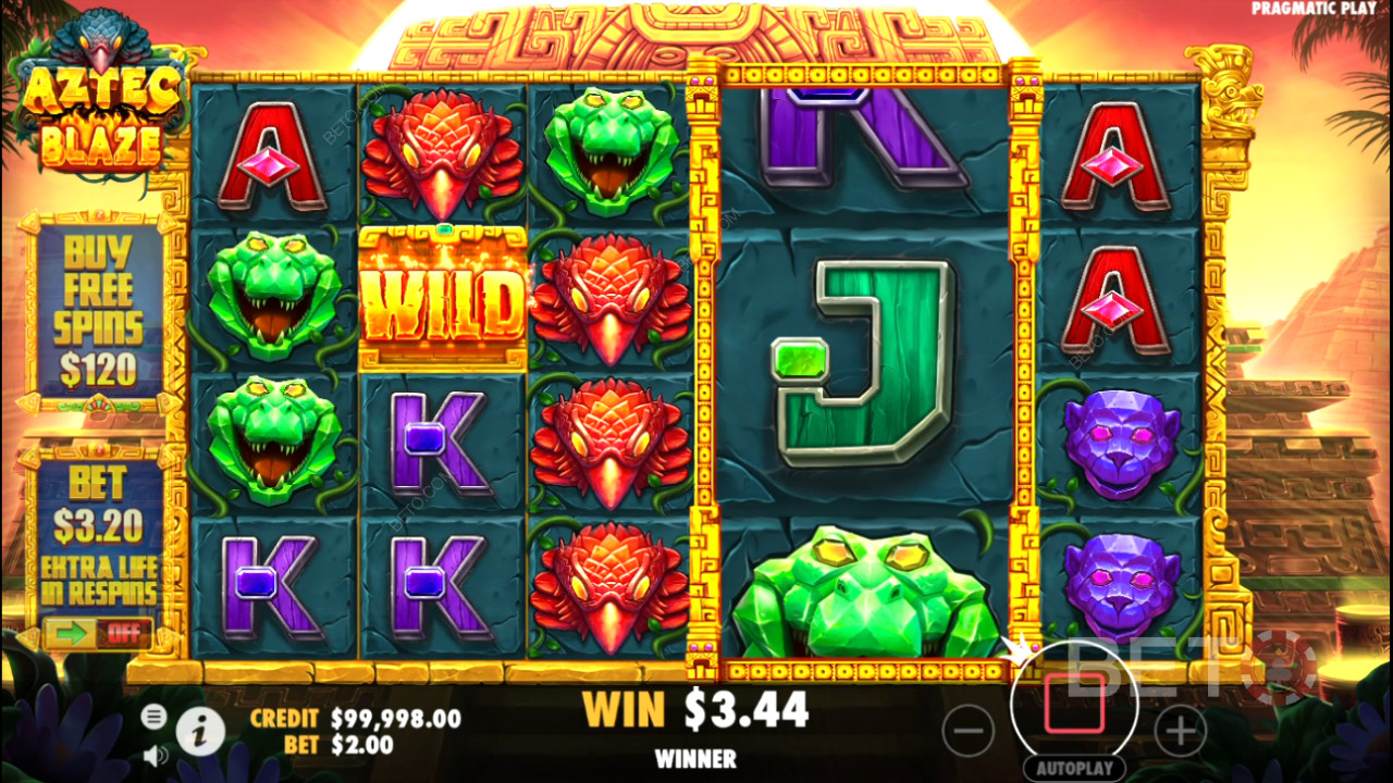 Како се игра Aztec Blaze из Pragmatic Play а